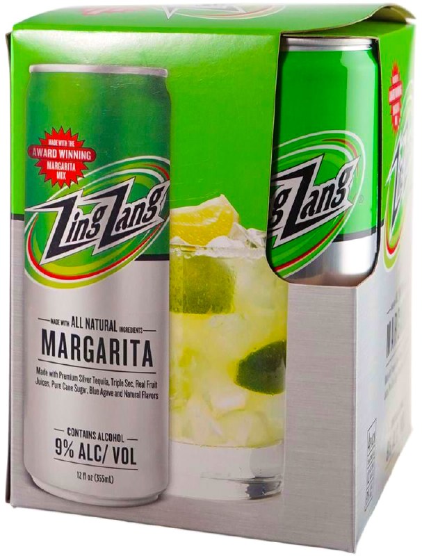 Zing Zang Margarita Cocktail 4pk 12oz Can Legacy Wine and Spirits